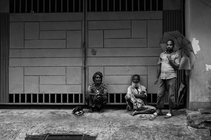 handprints on the unpartitioned map of india